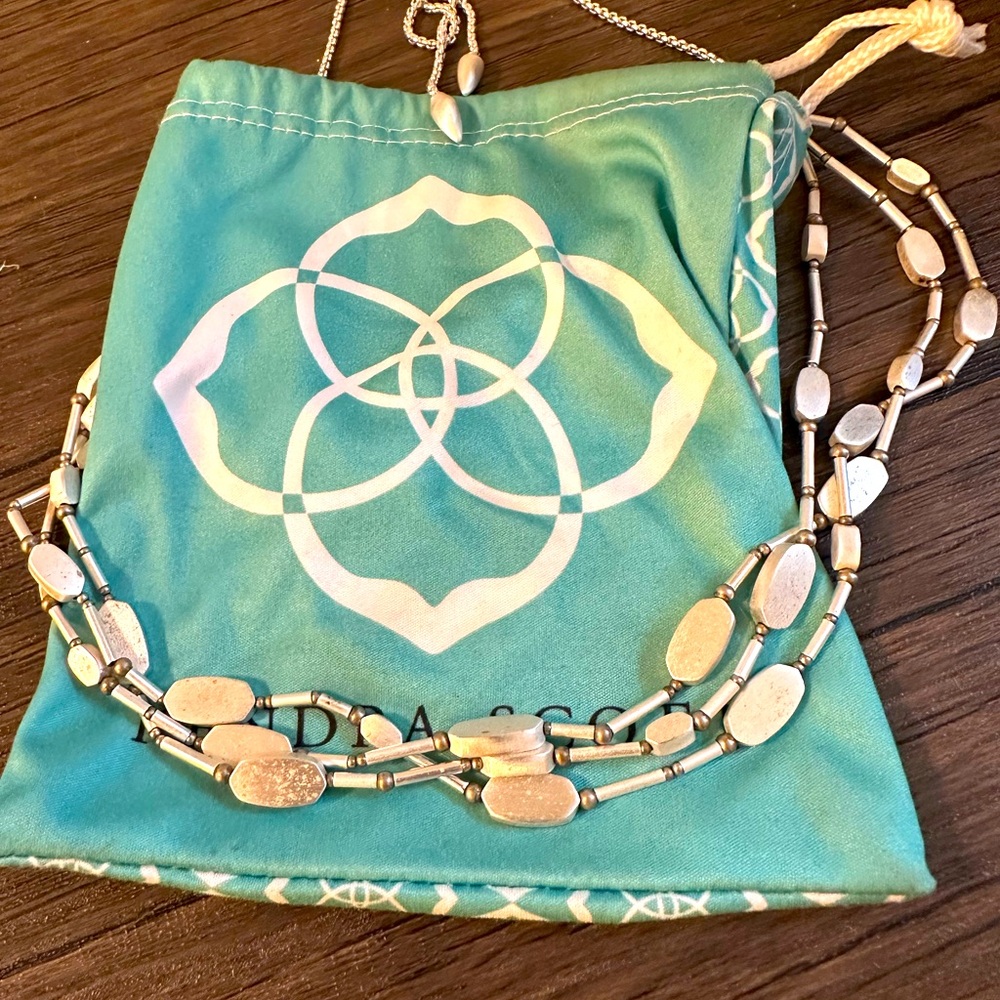 Kendra Scott silver necklace